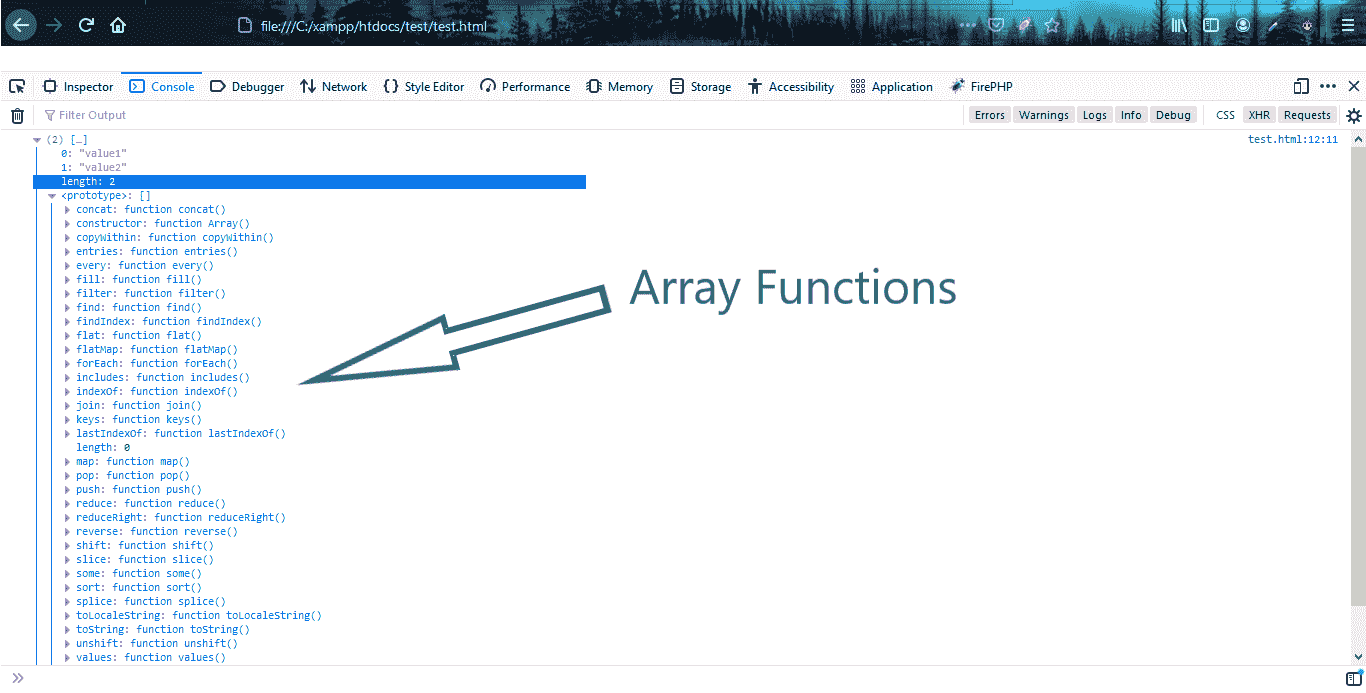 JavaScript Array Functions
