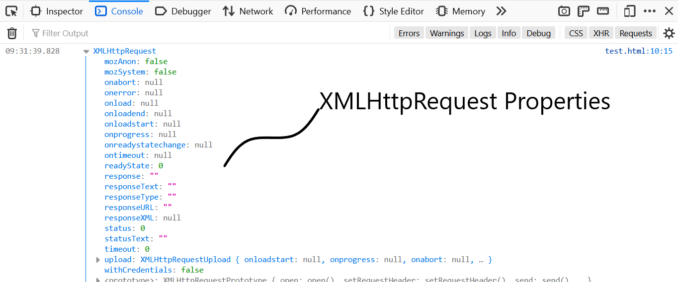 JS XMLHttpRequest