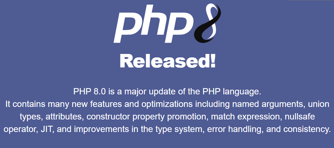 What is new in PHP 8